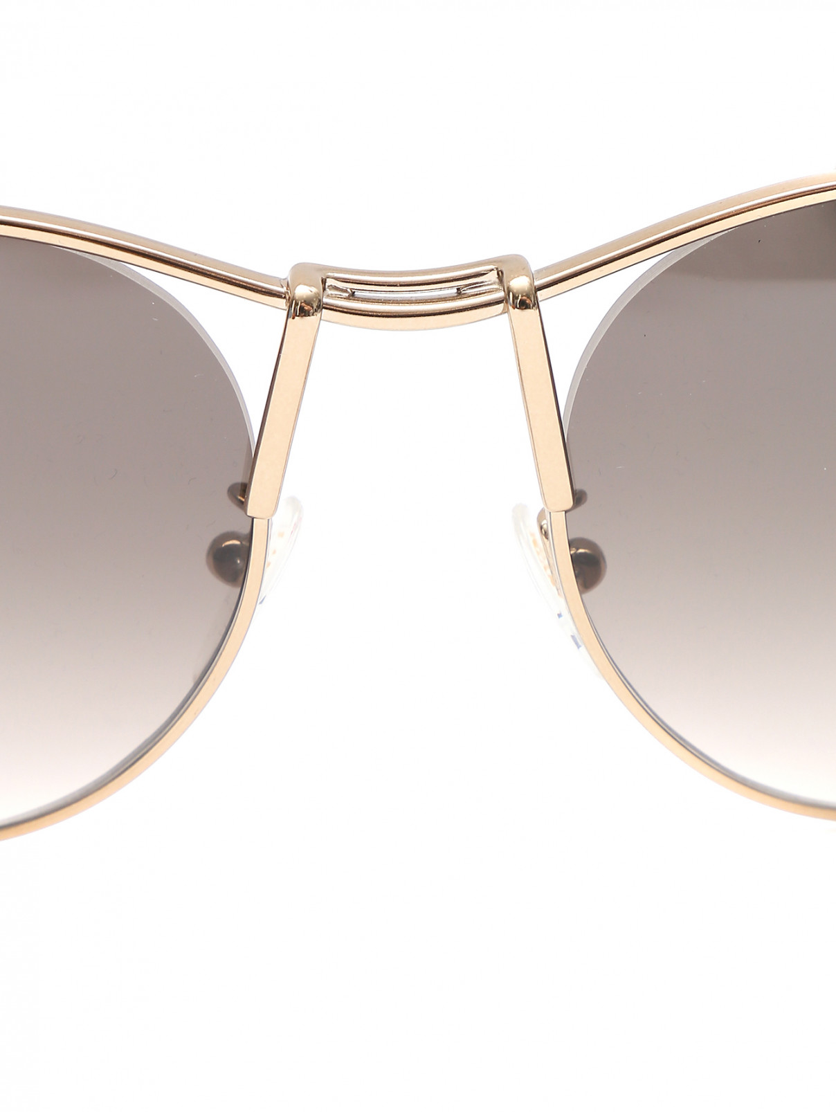 Cолнцезащитные очки в оправе из металла Lanvin  –  Деталь  – Цвет:  Металлик