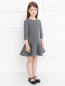 Платье из хлопка с рукавами 3/4 Fendi  –  Модель Общий вид