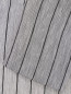 Однобортный жакет из льна с узором "Полоска" Max&Co  –  Деталь