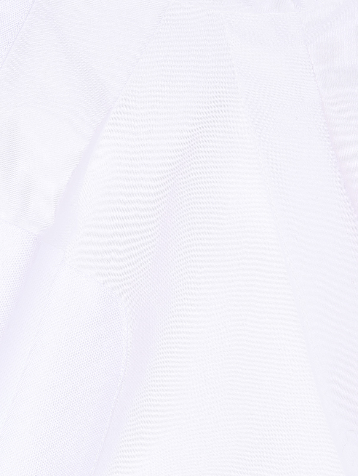 Блуза из хлопка с драпировкой Max Mara  –  Деталь  – Цвет:  Белый