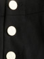 Широкие брюки из хлопка и льна с декоративными пуговицами и шнуровкой Max Mara  –  Деталь