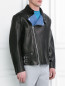 Куртка из кожи с металлической фурнитурой Ermanno Scervino  –  Модель Верх-Низ