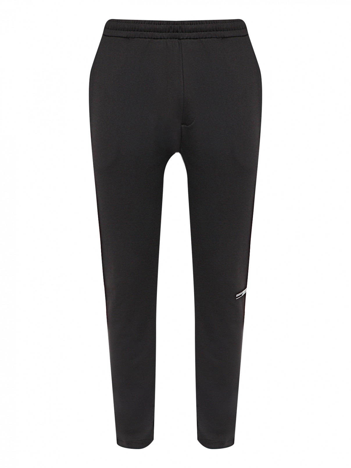 Спортивные брюки с логотипом Hugo Boss  –  Общий вид  – Цвет:  Черный