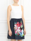 Платье-мини с цветочным узором Isola Marras  –  Модель Верх-Низ