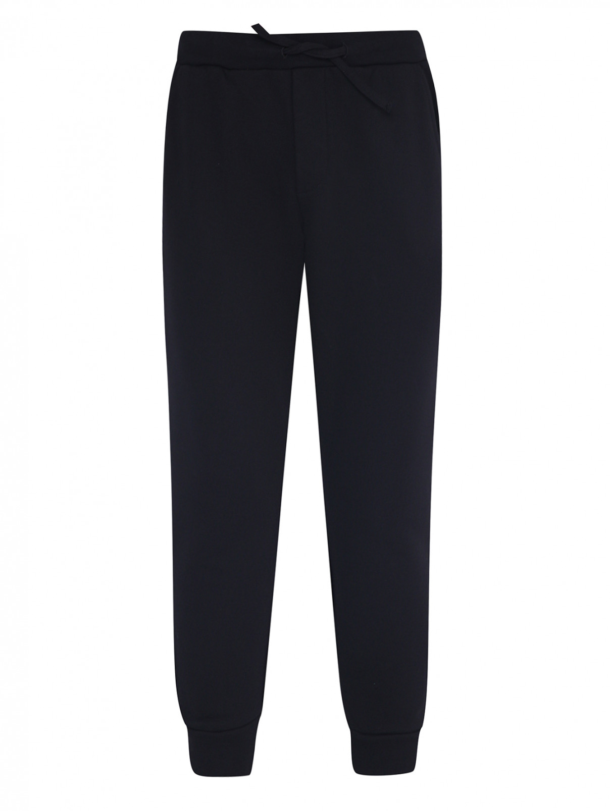 Однотонные брюки с манжетами Dsquared2  –  Общий вид  – Цвет:  Черный