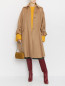 Пальто из шерсти с капюшоном Max Mara  –  МодельОбщийВид