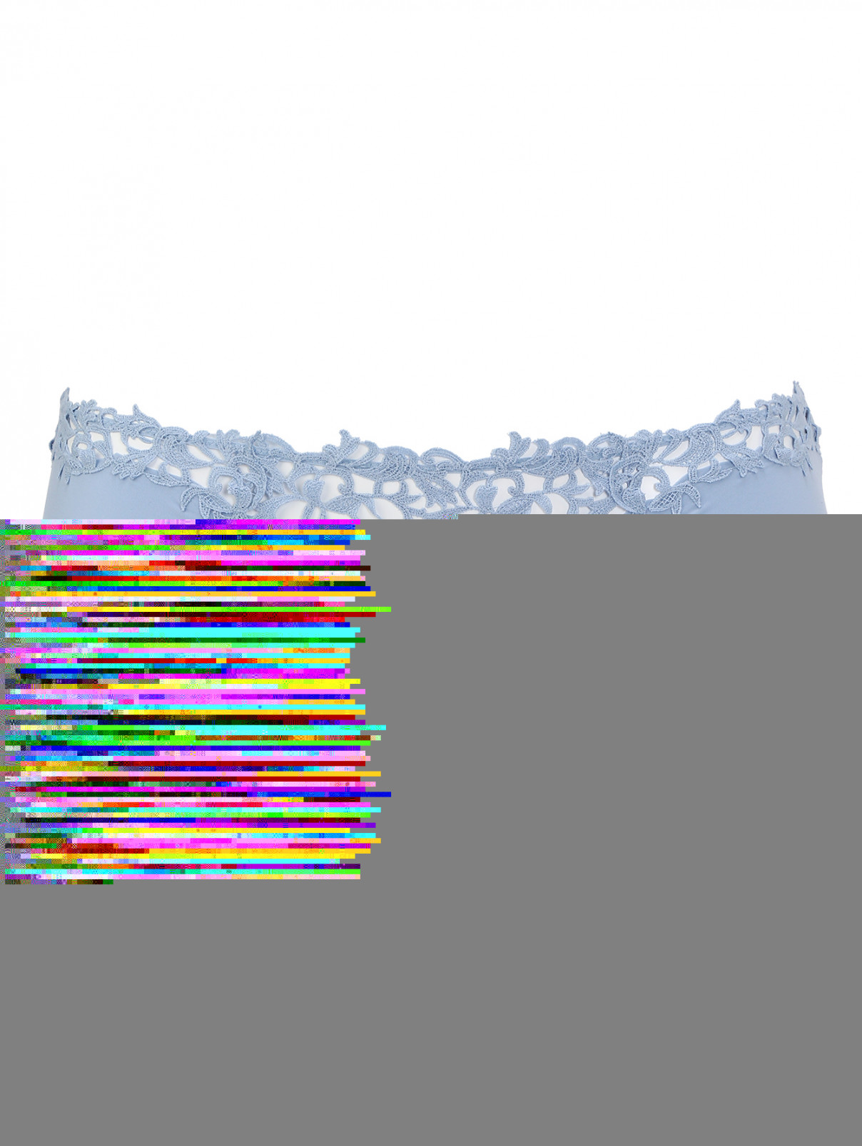 Трусы-шорты украшенные шитьем La Perla  –  Общий вид  – Цвет:  Синий