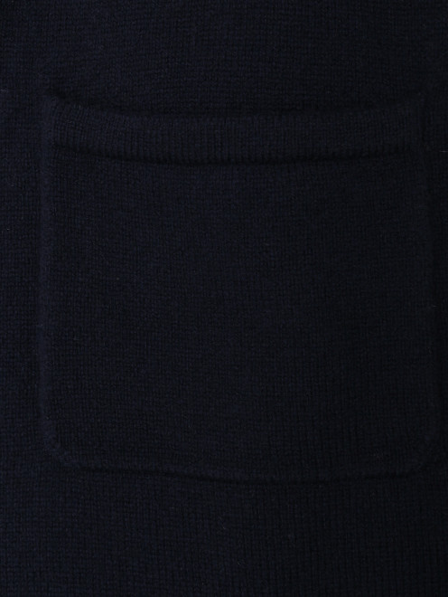 Трикотажные брюки из шерсти и кашемира с карманами - Деталь