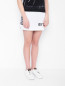 Трикотажная юбка с кружевной аппликацией Givenchy  –  МодельВерхНиз