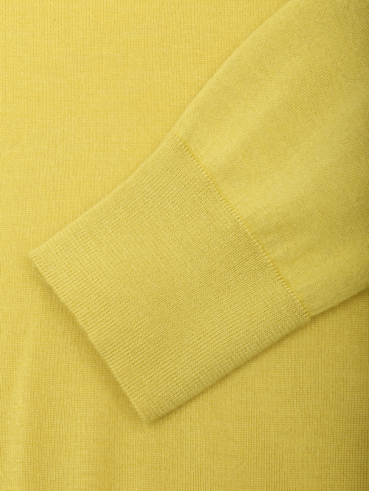 Базовый джемпер из кашемира и шелка Ermanno Scervino  –  Деталь1  – Цвет:  Желтый