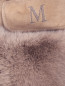 Варежки из замши с мехом кролика Max Mara  –  Деталь