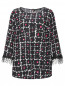 Блуза из шелка с цветочным узором Marina Rinaldi  –  Общий вид