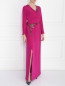 Платье-макси из шелка с декоративной отделкой Carolina Herrera  –  Модель Общий вид