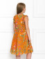 Платье хлопковое с цветочным узором Gucci  –  МодельВерхНиз1