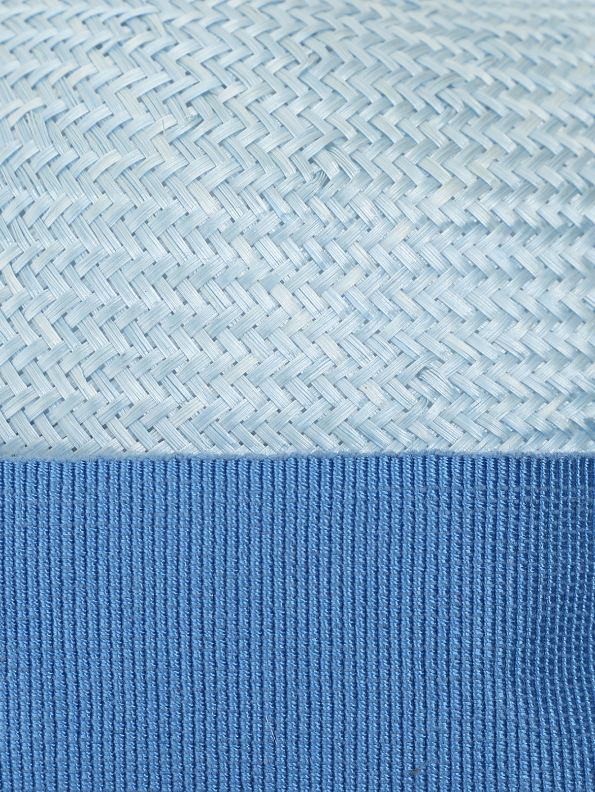 Шляпа из цветной соломы с бантиком MiMiSol  –  Деталь1  – Цвет:  Синий