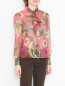 Полупрозрачная блуза с цветочным узором Max&Co  –  МодельВерхНиз