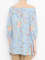 Блуза из вискозы и шелка с цветочным узором PennyBlack  –  МодельВерхНиз1
