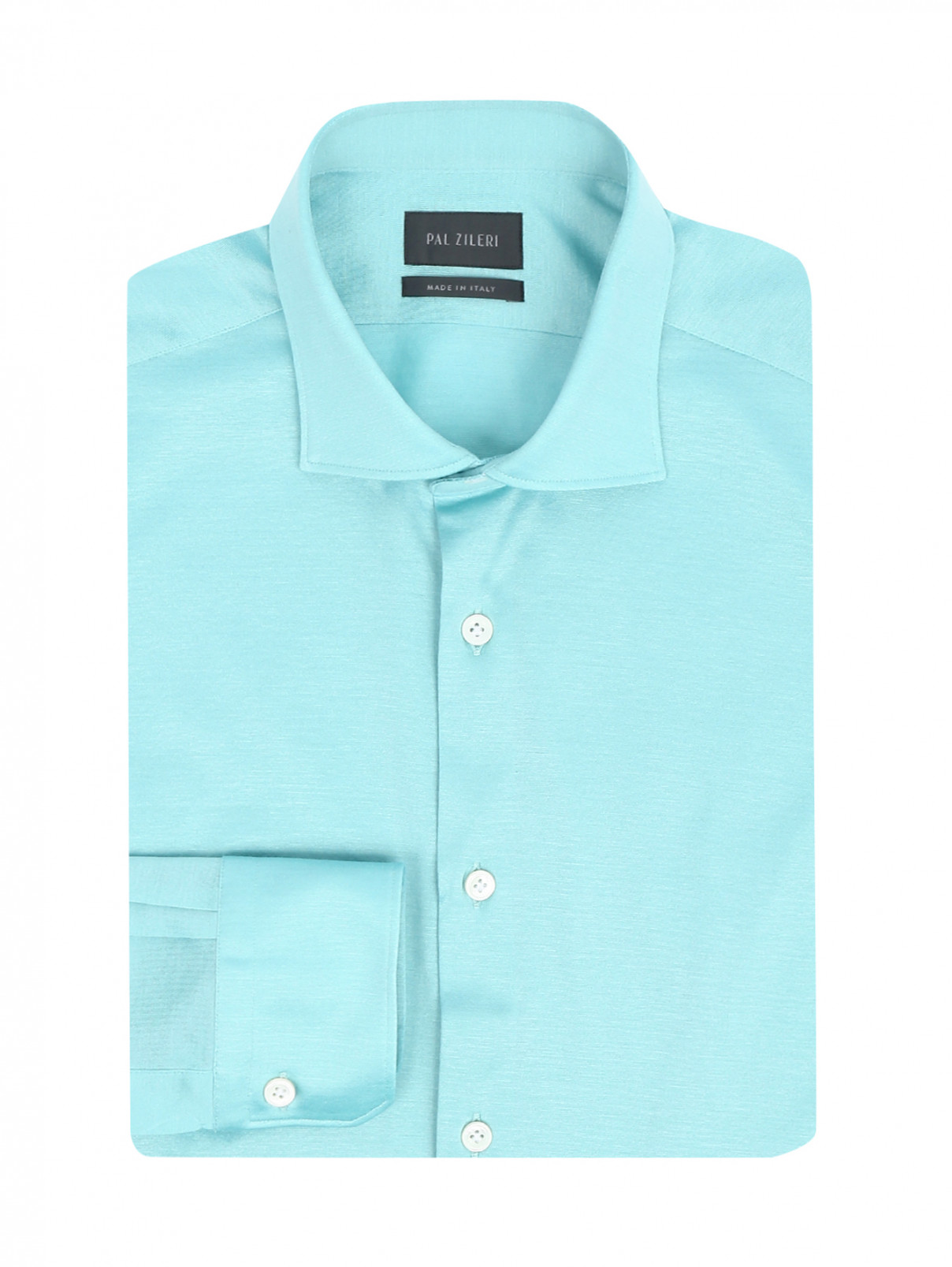 Рубашка из хлопка Pal Zileri  –  Общий вид  – Цвет:  Зеленый