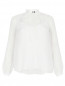 Блуза из шелка с бантом Max&Co  –  Общий вид