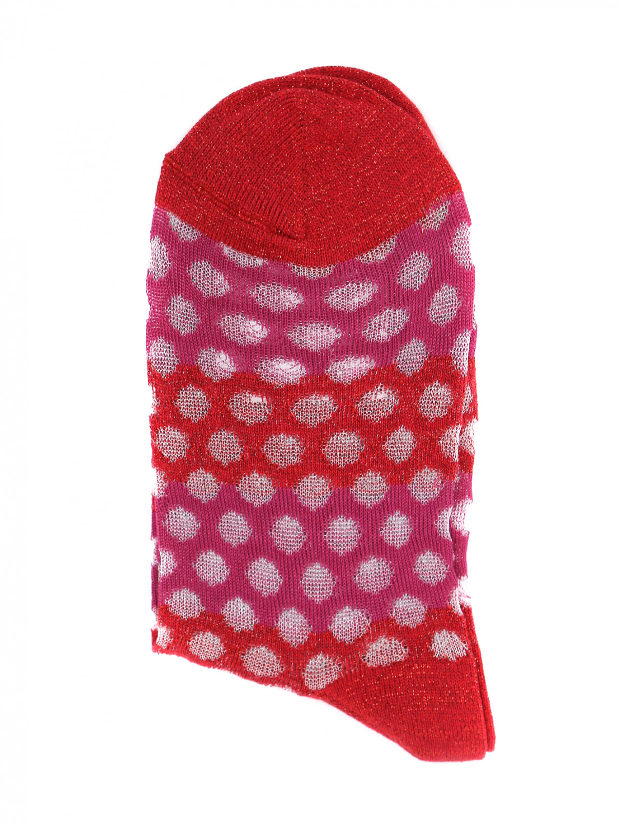 Носки из хлопка с узором "горох" ALTO MILANO  –  Общий вид  – Цвет:  Мультиколор