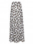 Юбка-макси из шелка с цветочным узором Moschino Boutique  –  Общий вид