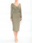 Трикотажное платье с запахом Donna Karan  –  Модель Общий вид