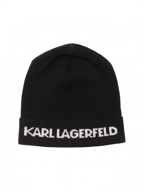 Шапка из шерсти с логотипом Karl Lagerfeld - Общий вид