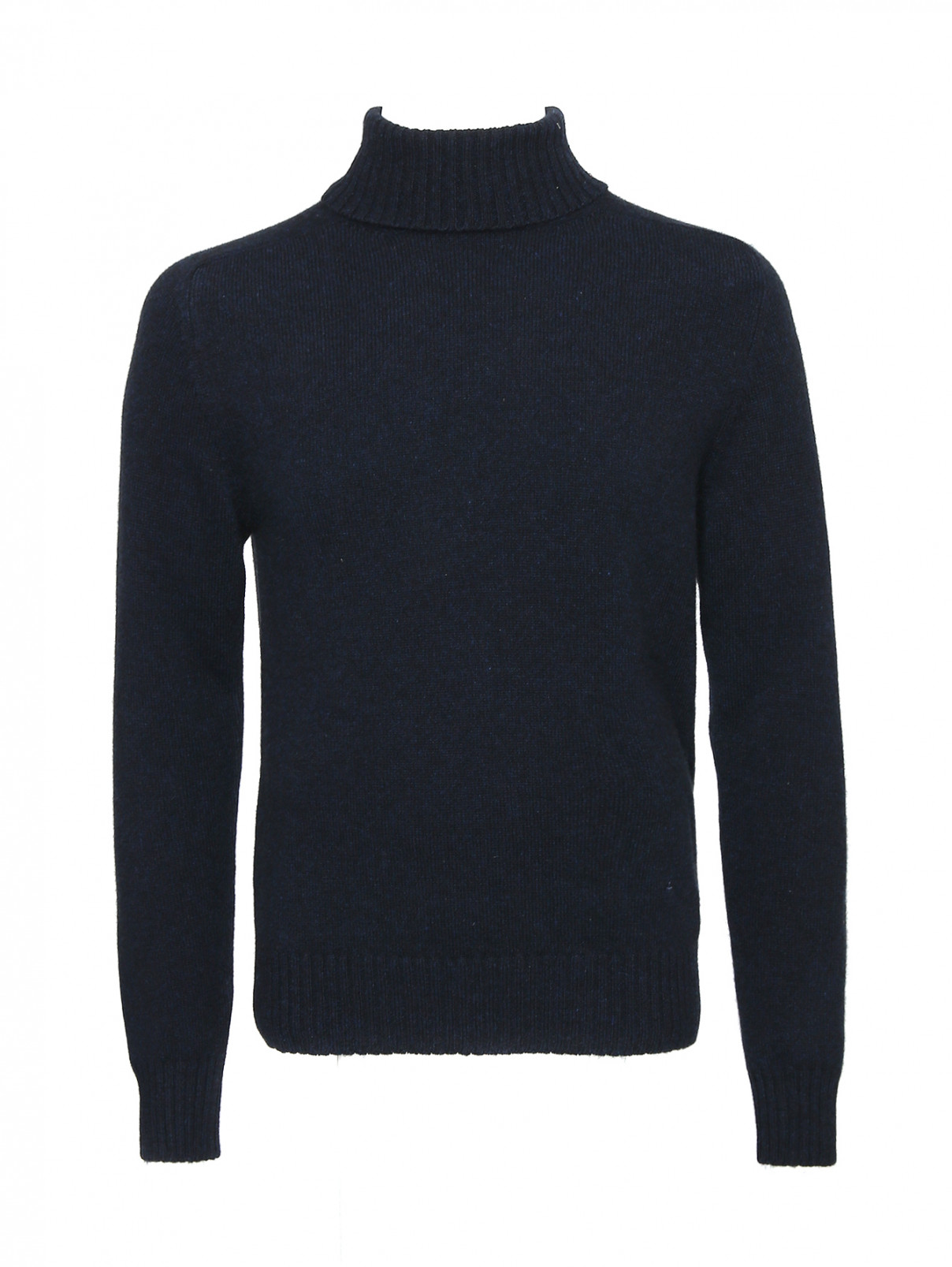 Однотонный свитер из кашемира Isaia  –  Общий вид  – Цвет:  Синий