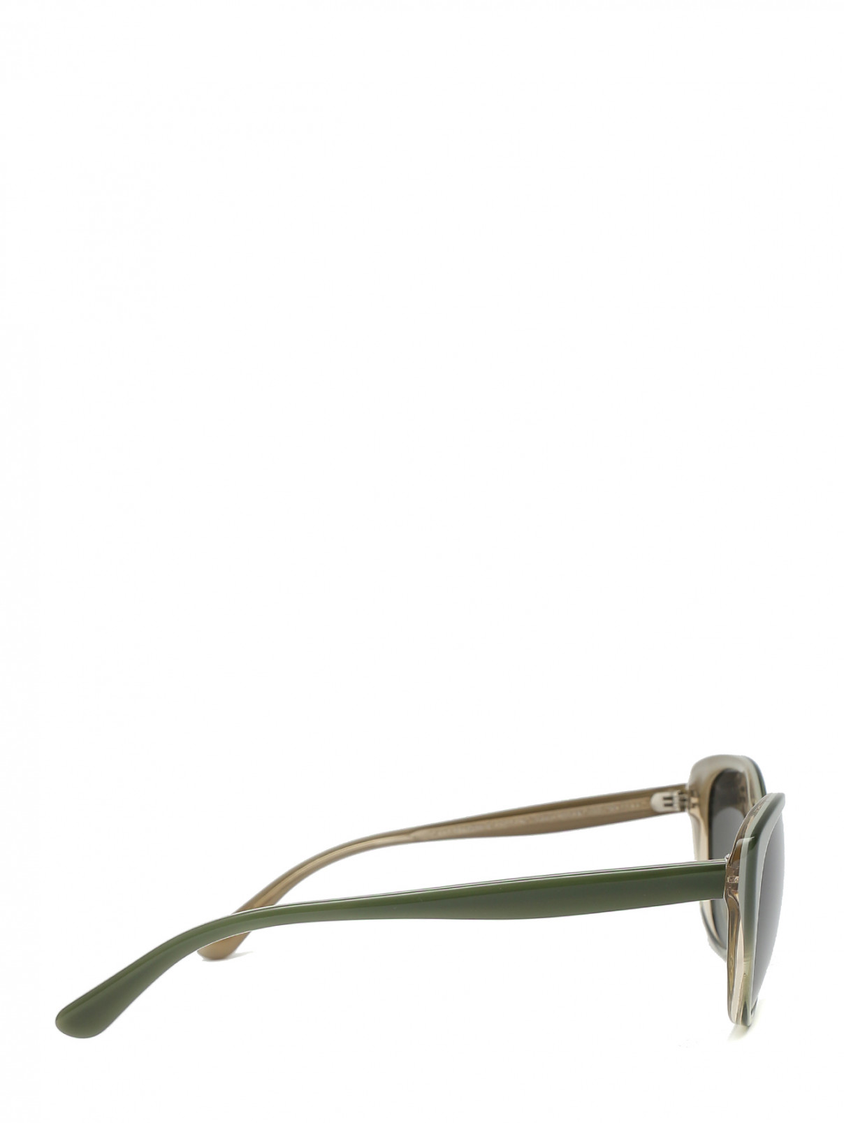 Очки солнцезащитные в пластиковой оправе Oliver Peoples  –  Обтравка2  – Цвет:  Зеленый