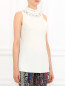 Удлиненная блуза с декором Moschino Cheap&Chic  –  Модель Верх-Низ