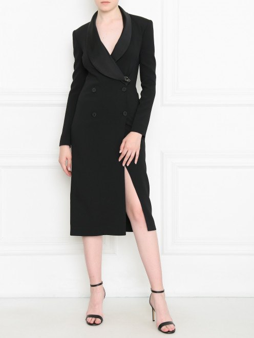 Платье из вискозы с декором Ermanno Scervino - МодельОбщийВид