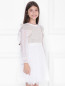 Платье с длинным рукавом и пайетками Aletta Couture  –  МодельВерхНиз