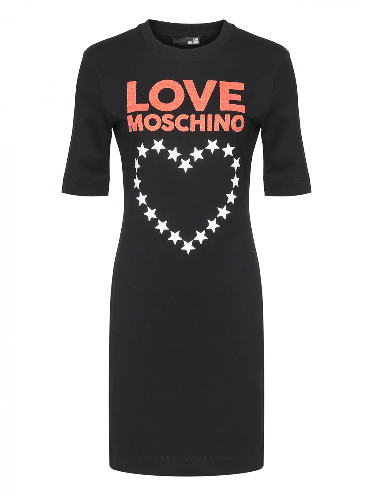 Платье с принтом Love Moschino  –  Общий вид