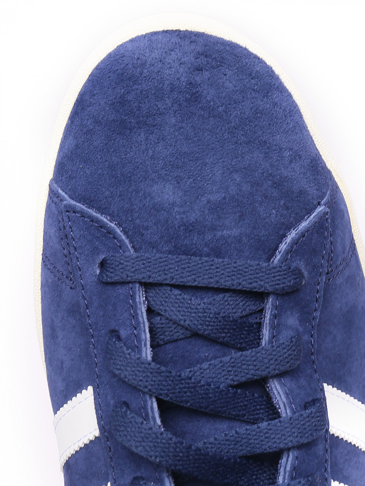 Кеды из замши с контрастной отделкой Adidas Originals  –  Обтравка3  – Цвет:  Синий