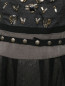 Платье из шелка с контрастными вставками декорированное камнями Antonio Marras  –  Деталь1