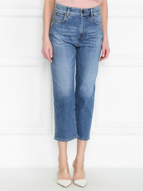 Укороченные джинсы из хлопка Weekend Max Mara - МодельВерхНиз