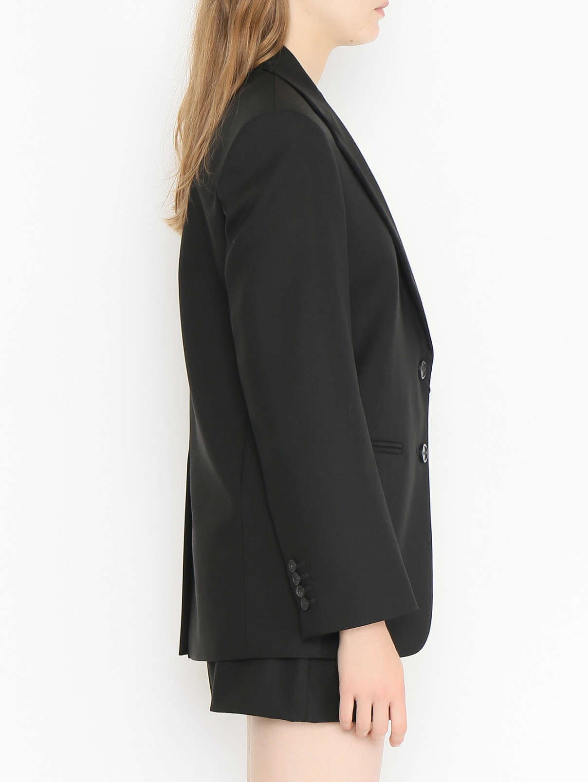 Жакет прямого кроя Sportmax  –  МодельВерхНиз2  – Цвет:  Черный