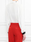 Блуза свободного кроя с контрастной отделкой Tara Jarmon  –  МодельВерхНиз1
