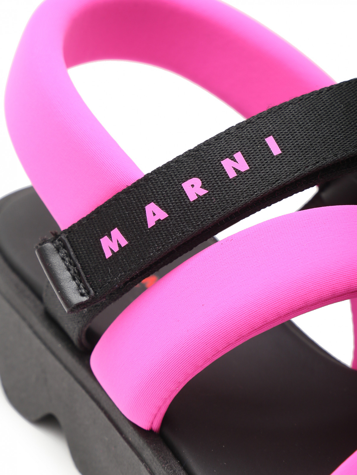 Сандалии с ремешками из текстиля Marni  –  Деталь  – Цвет:  Черный