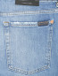 Укороченные джинсы с бахромой 7 For All Mankind  –  Деталь