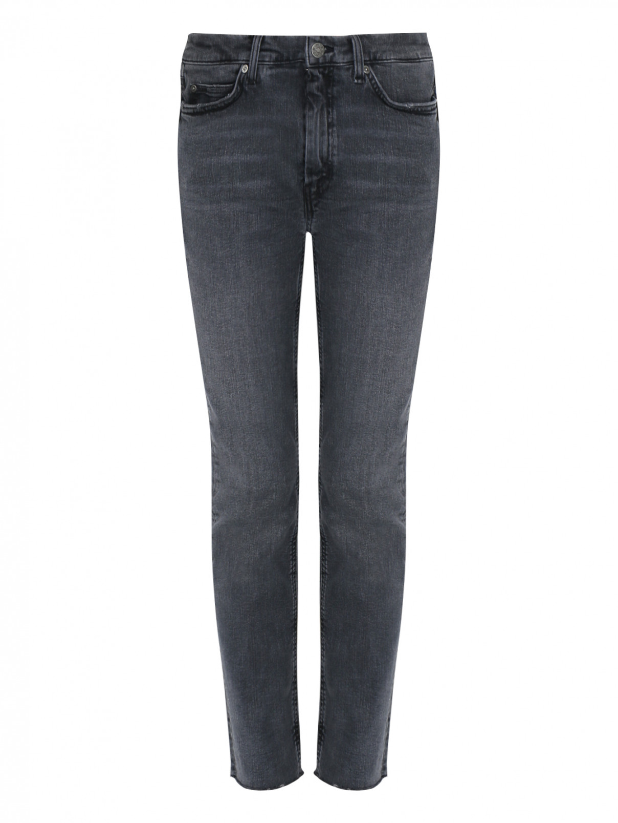 Джинсы из хлопка, укороченные M.i.h Jeans  –  Общий вид  – Цвет:  Серый