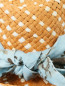 Шляпа соломенная украшенная хлопковым платком Tagliatore  –  Деталь