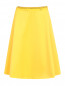 Шерстяная юбка с принтом на поясе Moschino Couture  –  Общий вид