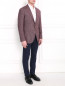 Пиджак однобортный из смешанной шерсти Luciano Barbera  –  Модель Общий вид