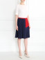 Плиссированная юбка с контрастной вставкой Antonio Marras  –  Модель Общий вид