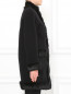 Пальто из шерсти с меховой отделкой Moschino Boutique  –  Модель Верх-Низ1