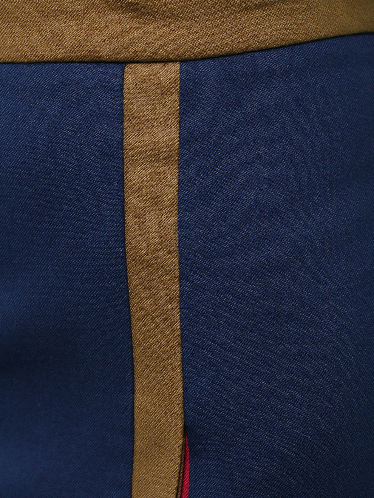 Юбка из шерсти JO NO FUI  –  Деталь  – Цвет:  Синий