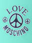 Поло из хлопка с вышивкой Moschino Love  –  Деталь