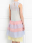 Платье-мини из шелка с узором и вышивкой Dondup  –  Модель Верх-Низ1