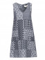 Платье-мини из  смесовой шерсти с узором Paul&Joe  –  Общий вид